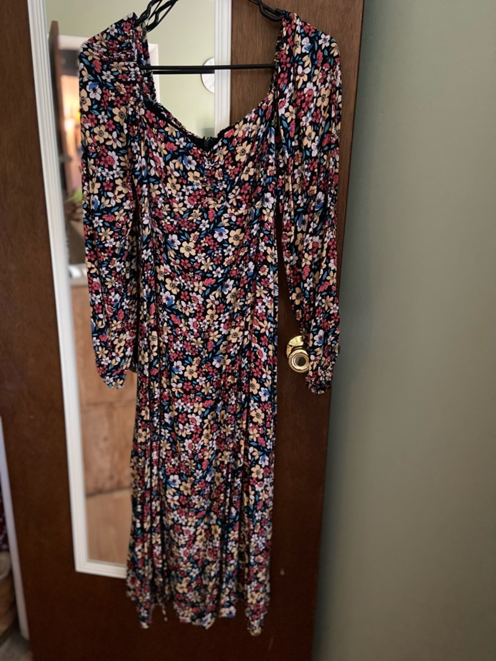 Lost + Wander Multicolor Floral Long Sleeve Maxi Dress
